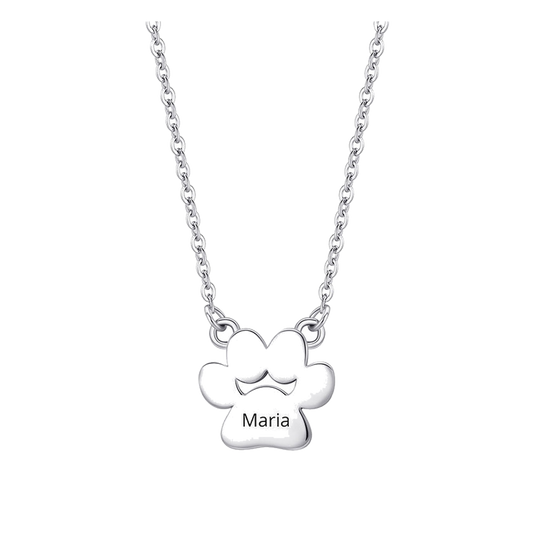 Personalized Family Figure Name Necklace - transparent product card image
