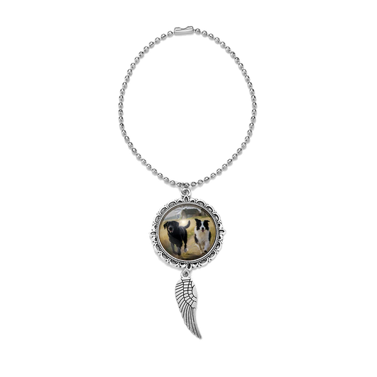 Personalized Feather Photo Pendant - transparent product card image