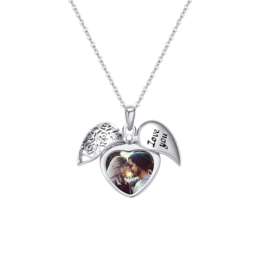 Personalized Heart Photo Pendant - transparent product card image