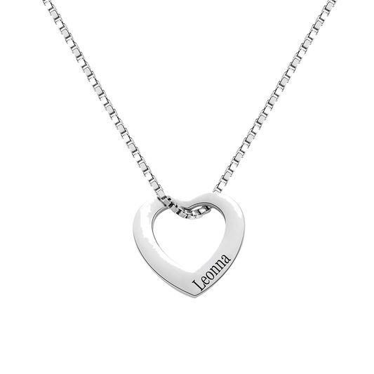 Personalized Multi-Heart Name Necklace - transparent product card image