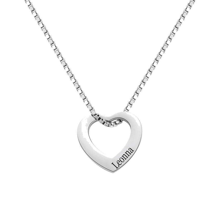 Personalized Multi-Heart Name Necklace