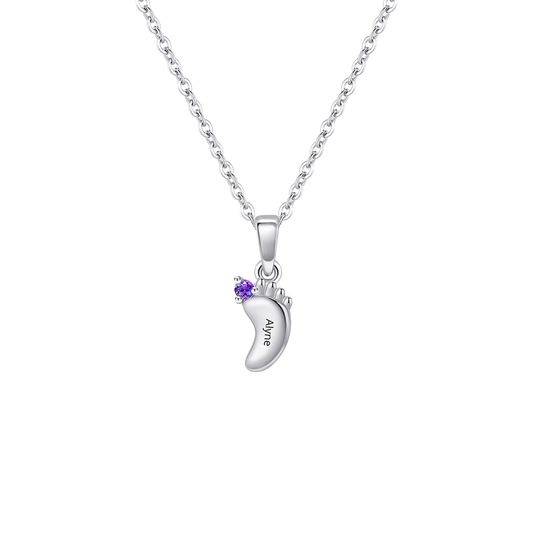 Personalized Pinwheel Multi-Birthstone Necklace - transparent product card image