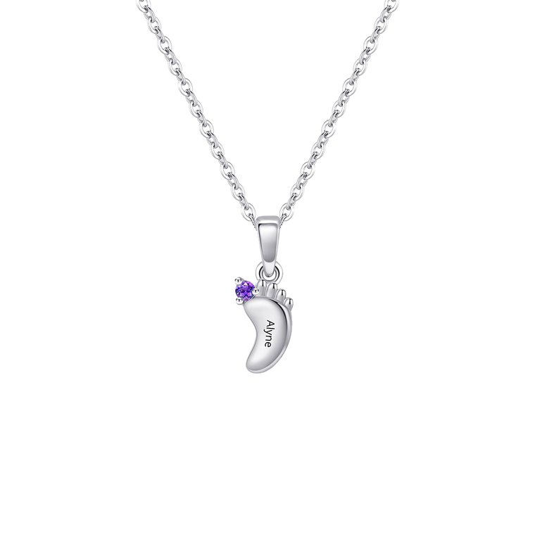 Personalized Pinwheel Multi-Birthstone Necklace