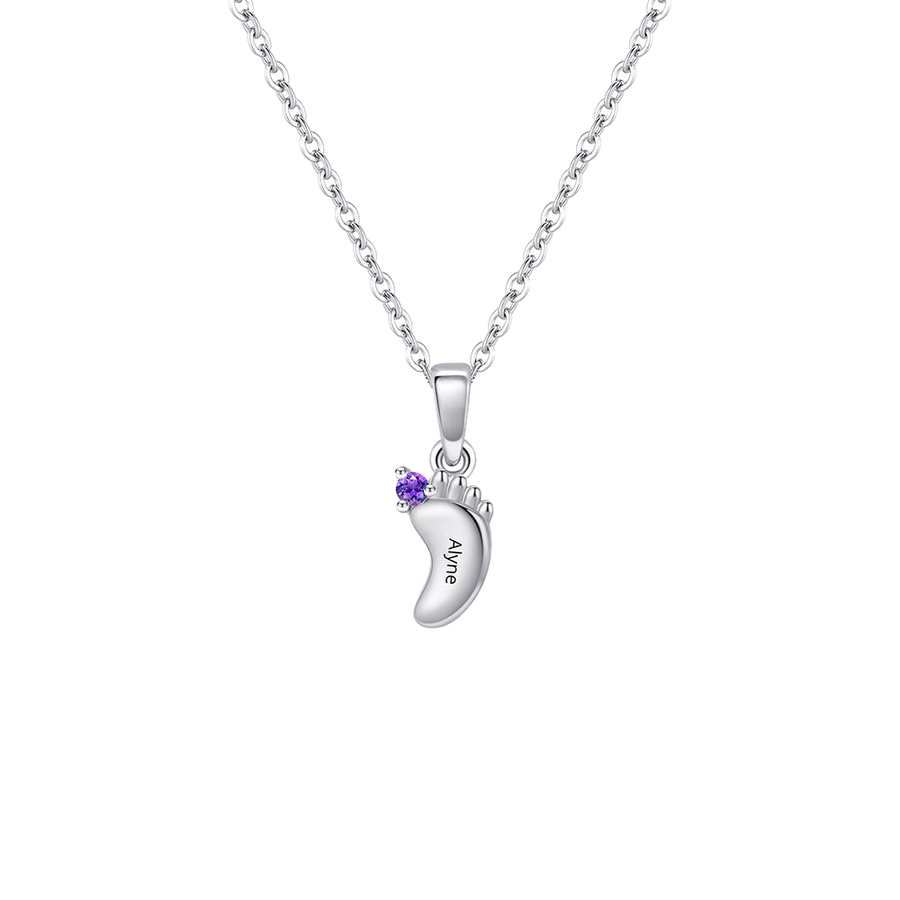 Personalized Pinwheel Multi-Birthstone Necklace