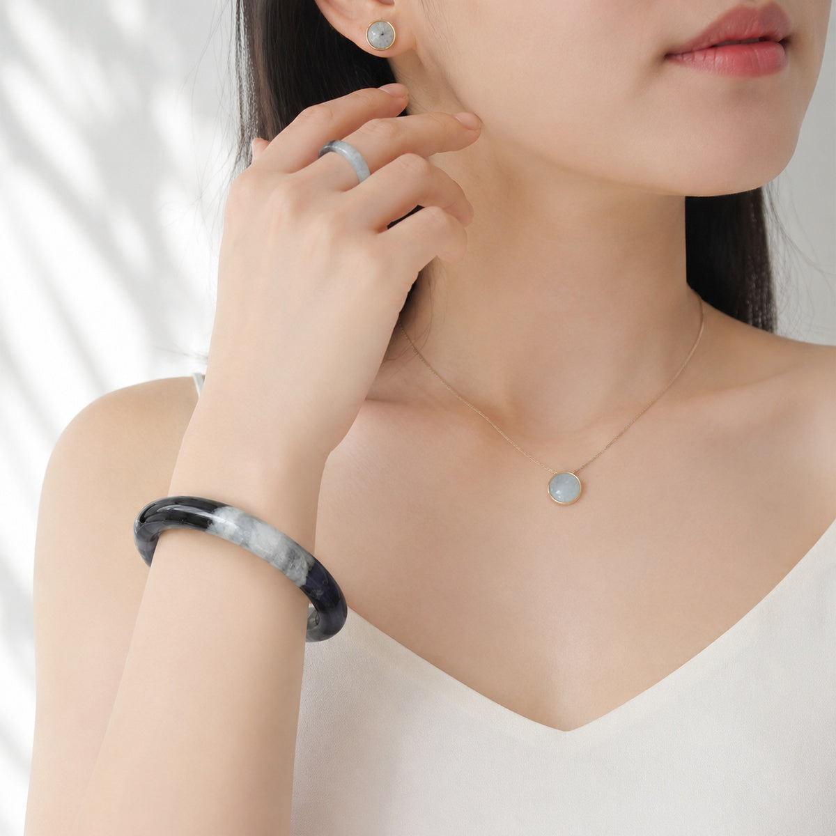 Violet Night Stone Bangle detail