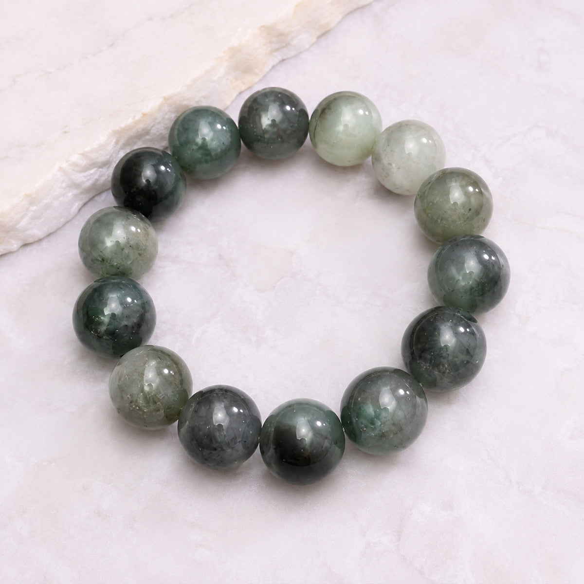 Smoky Grey Bead Bracelet - bright main