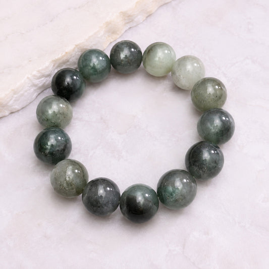 Smoky Grey Bead Bracelet - bright main