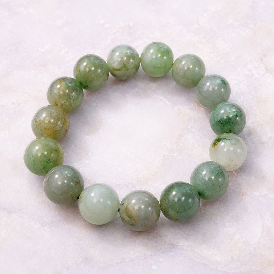 Moss Green Bead Bracelet