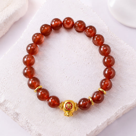 Crimson Gold Accent Bracelet