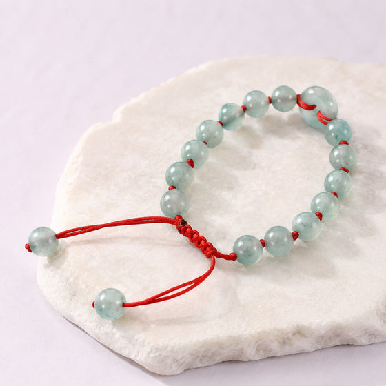 Mint Red Cord Bracelet