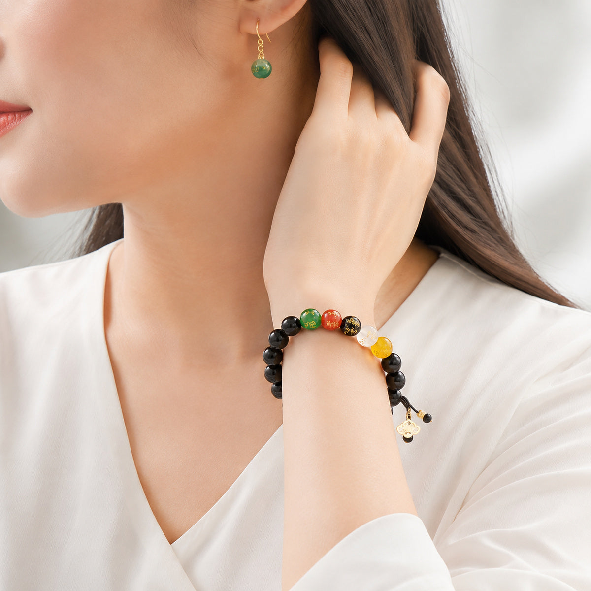 Midnight Multicolour Accent Bracelet detail