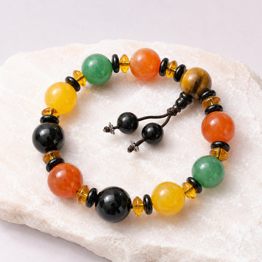Autumn Multicolour Charm Bracelet - bright main