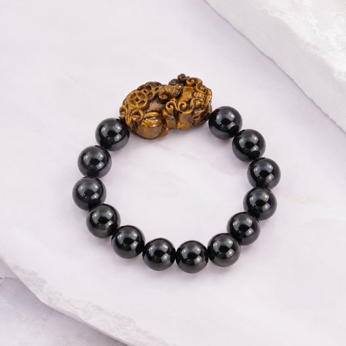 Black Golden Carved Bracelet - bright main