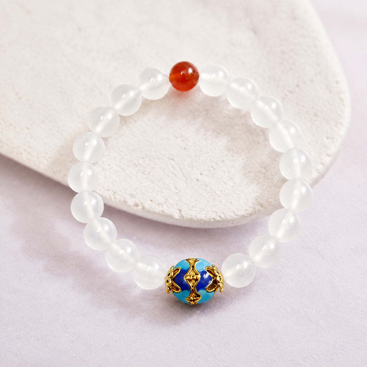 Clear Red Accent Bracelet live preview