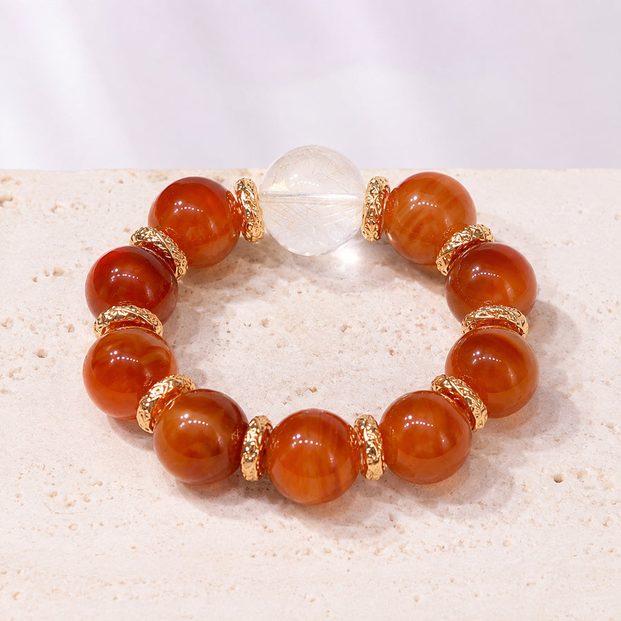 Amber Glow Crystal Bracelet