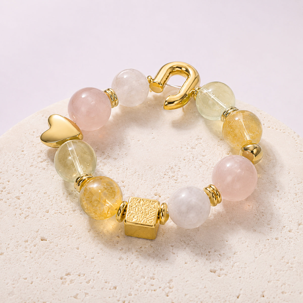 Blush Champagne Link Bracelet - bright main