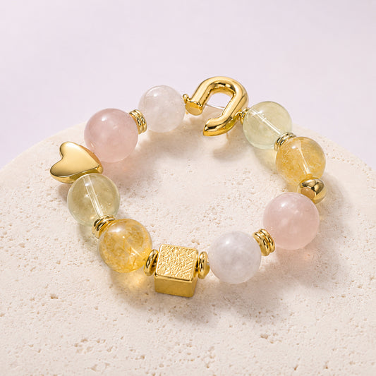 Blush Champagne Link Bracelet - bright main