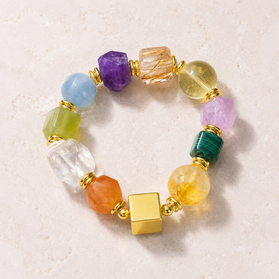 Prism Rainbow Cube Bracelet