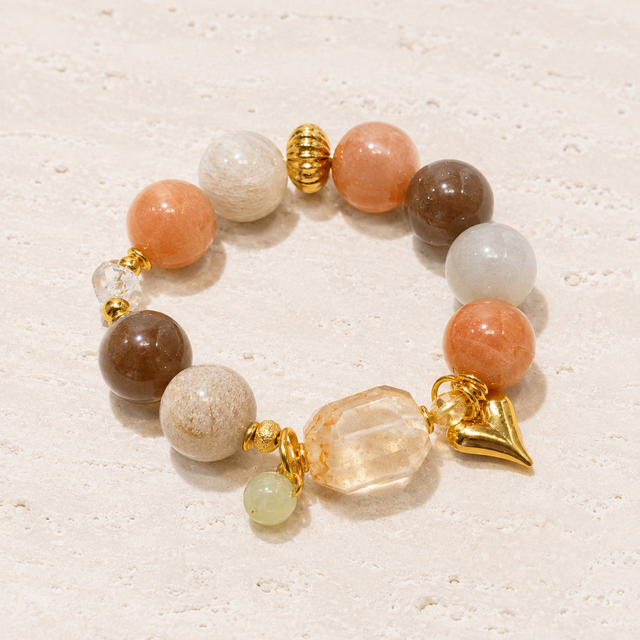 Sunset Earth Heart Bracelet