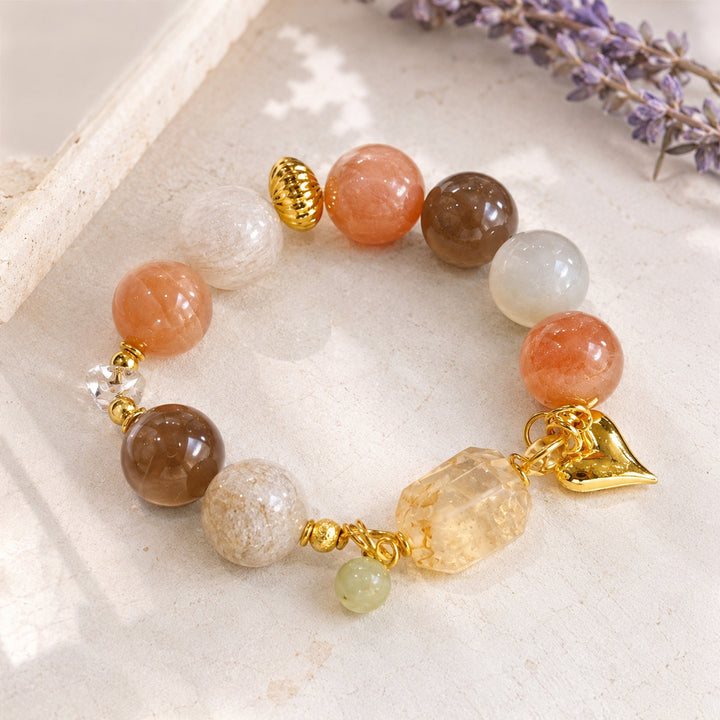 Sunset Earth Heart Bracelet