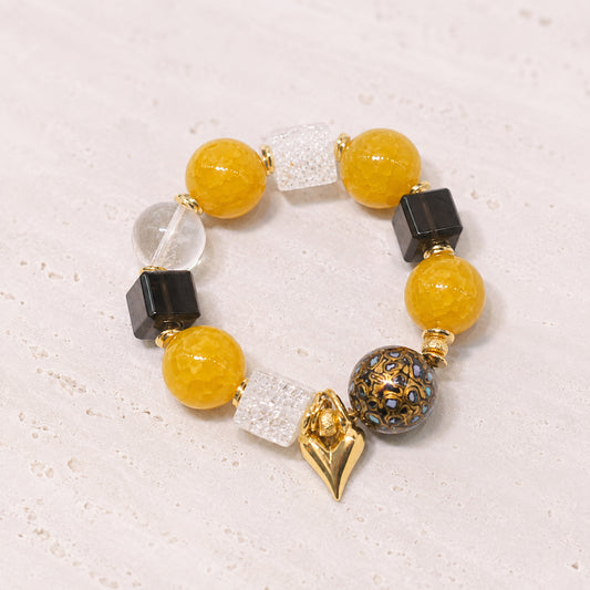 Golden Honey Heart Bracelet - bright main
