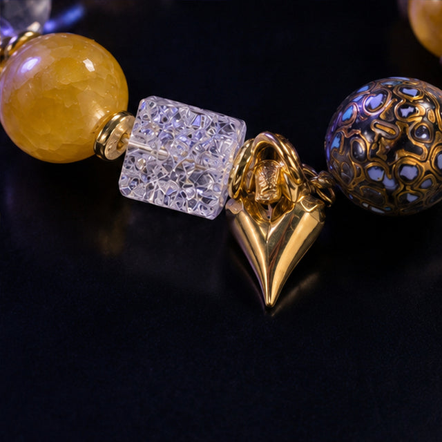 Golden Honey Heart Bracelet