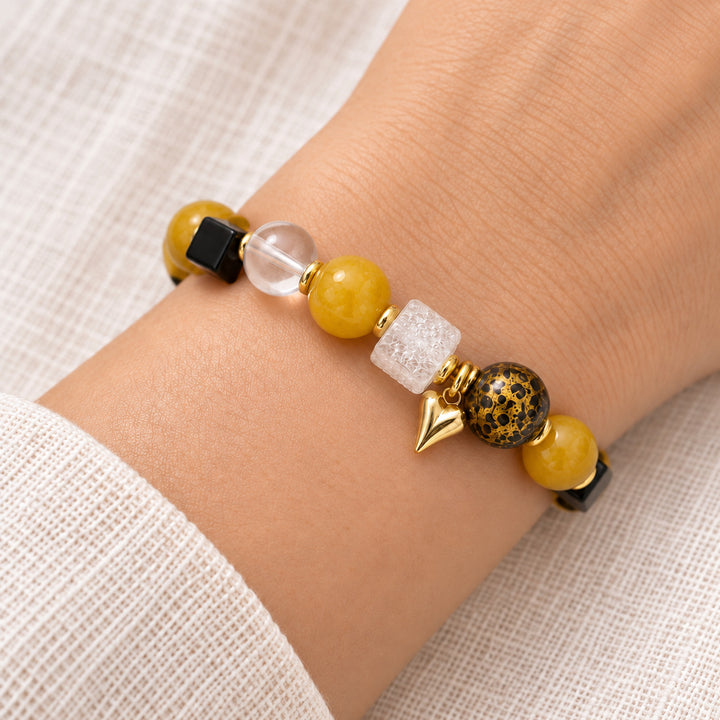 Noir Honey Heart Bracelet