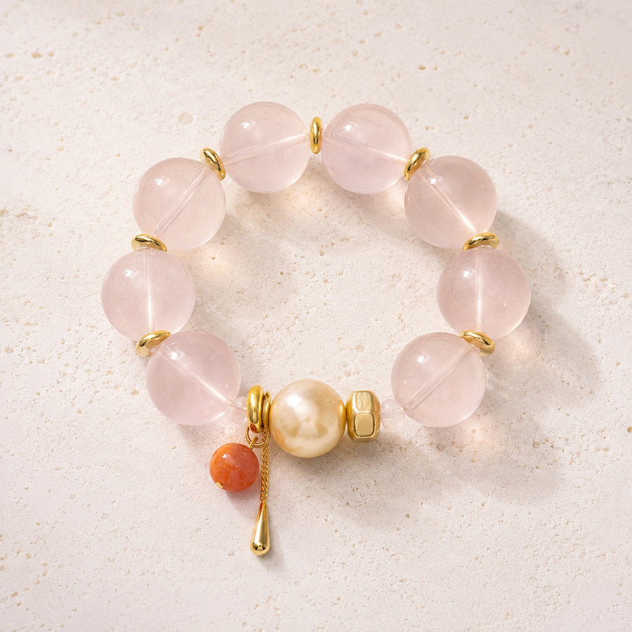 Rose Quartz Minimal Bracelet