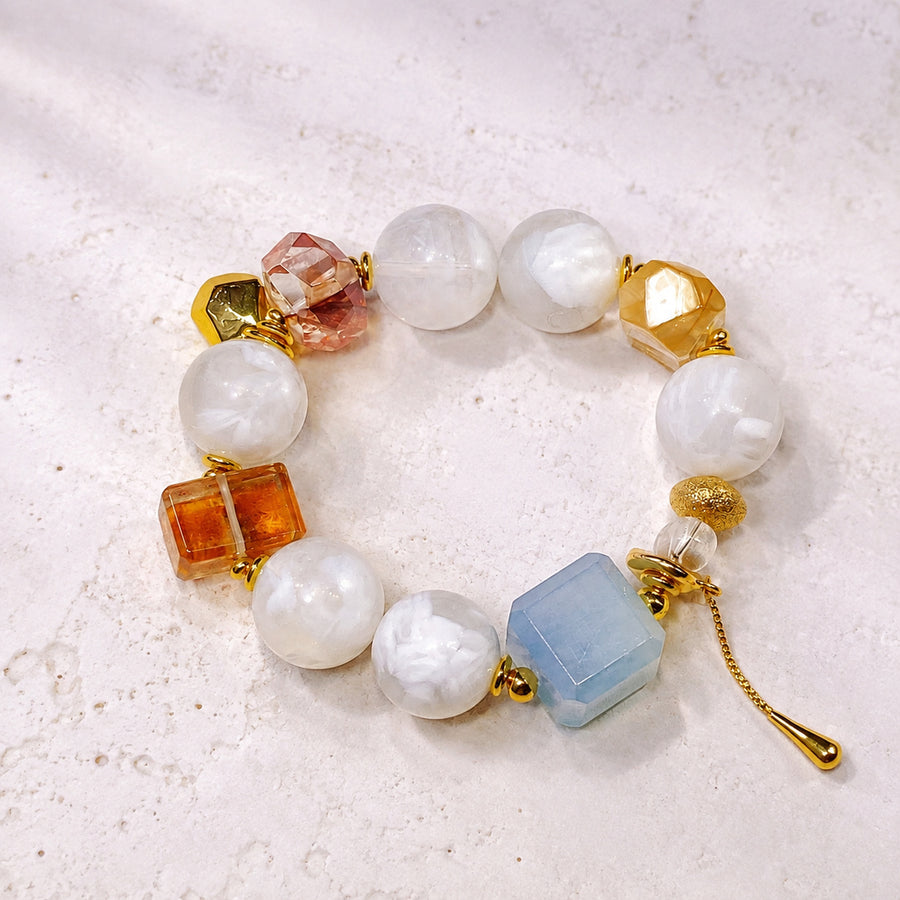 Coastal Sand Cube Bracelet