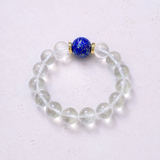Clear Crystal Blue Bracelet - bright main