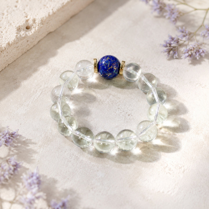 Clear Crystal Blue Bracelet