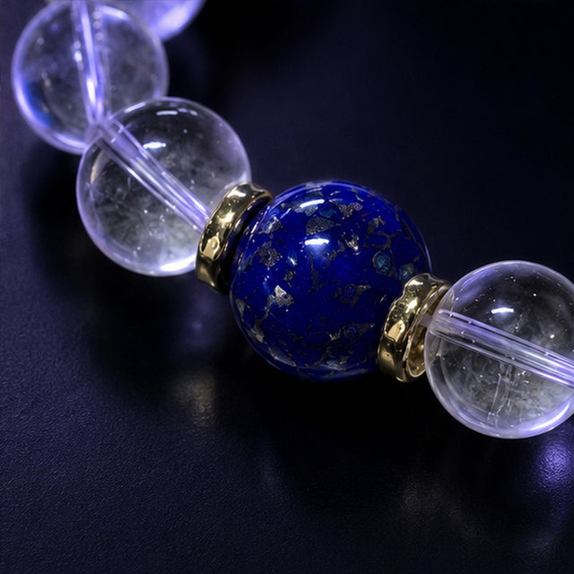 Clear Crystal Blue Bracelet
