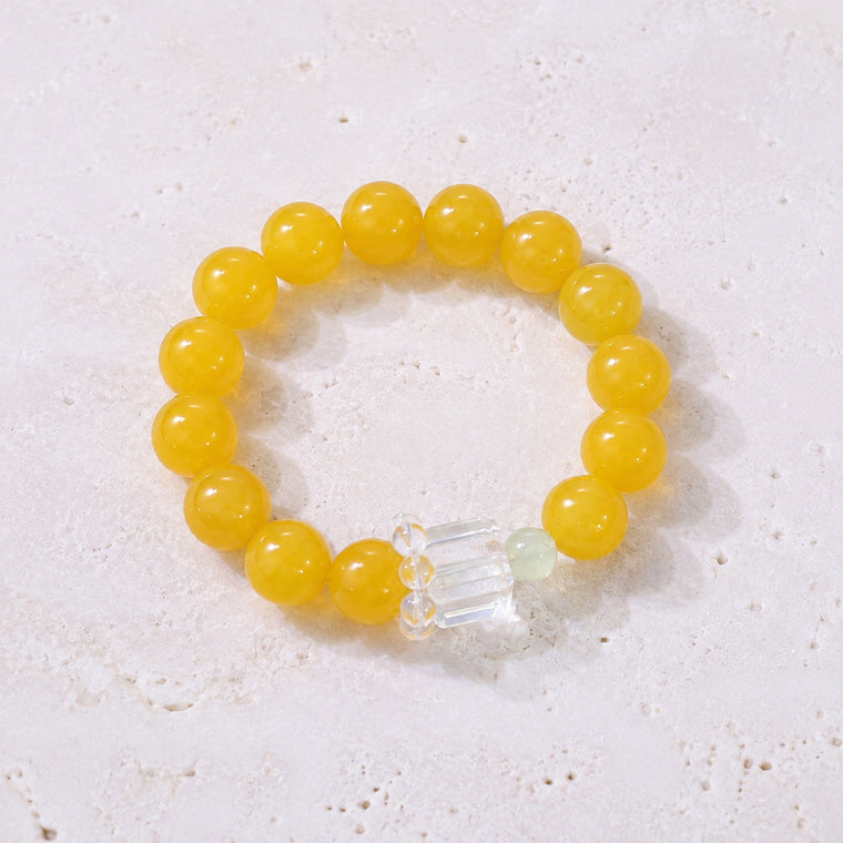 Golden Yellow Cube Bracelet - bright main