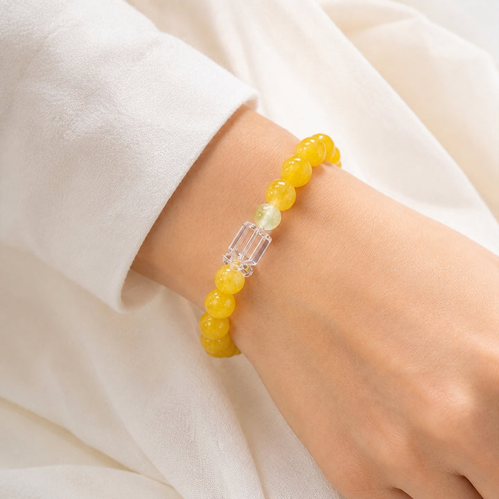 Golden Yellow Cube Bracelet