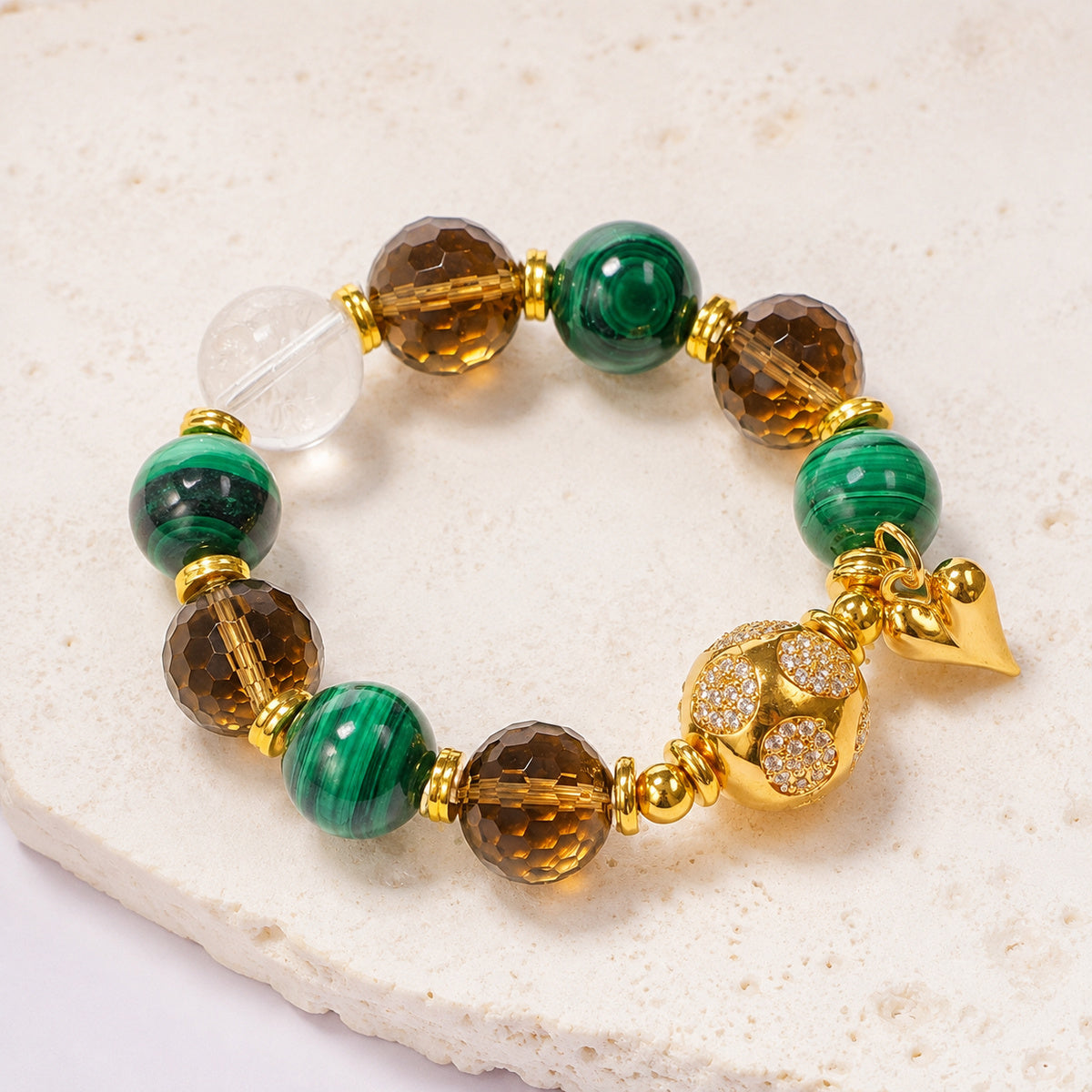 Emerald Amber Star Bracelet - bright main