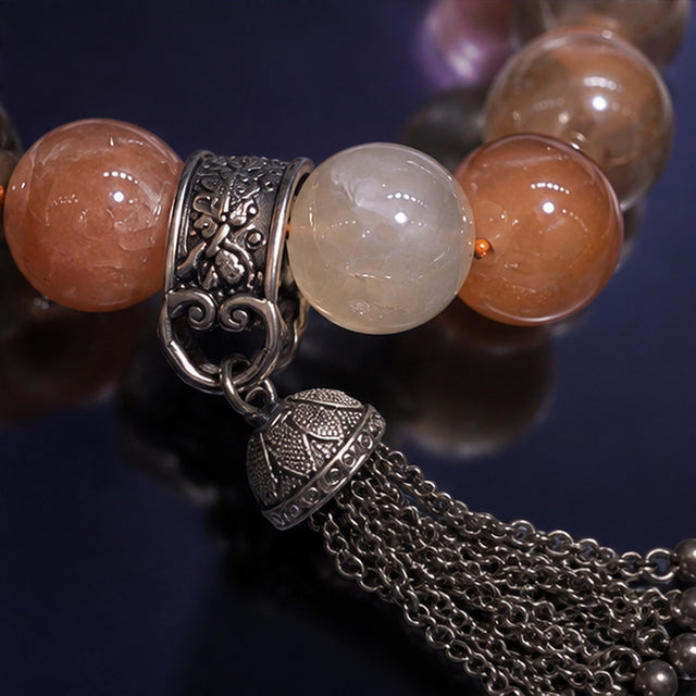 Peach Moon Tassel Bracelet