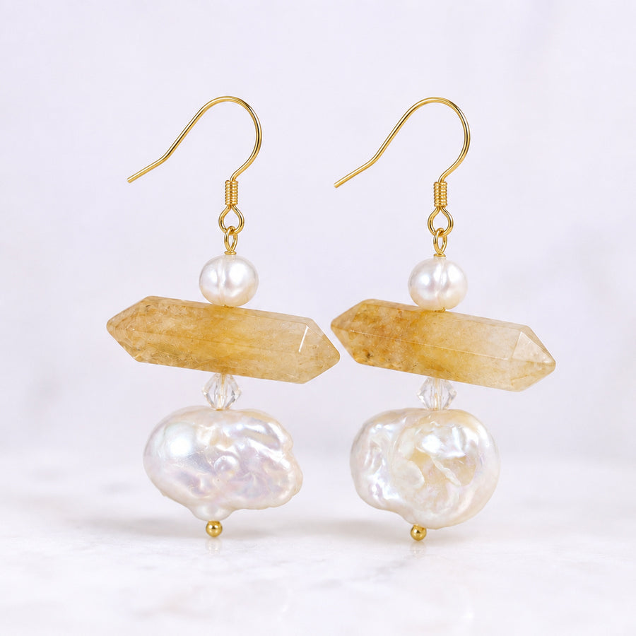 Honey Point Pearl Earrings