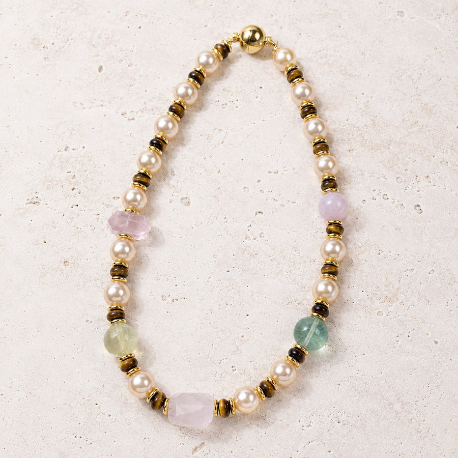 Botanical Mixed Pearl Necklace
