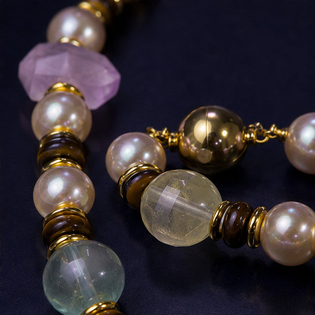 Botanical Mixed Pearl Necklace