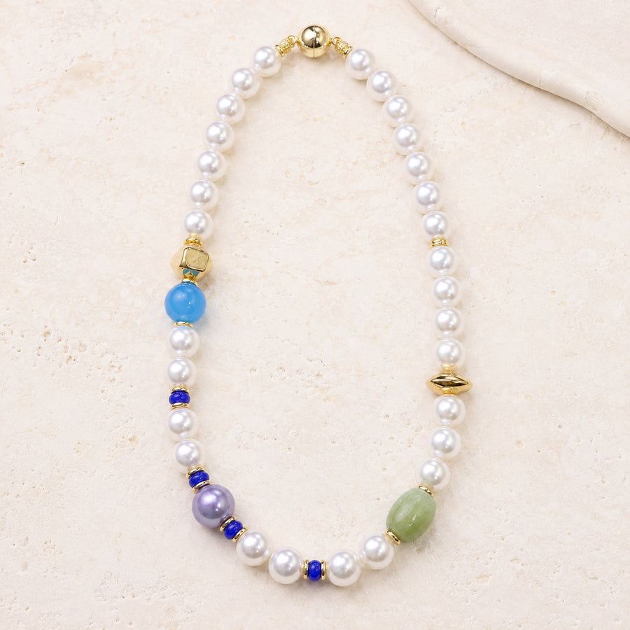 Ocean Green Pearl Necklace