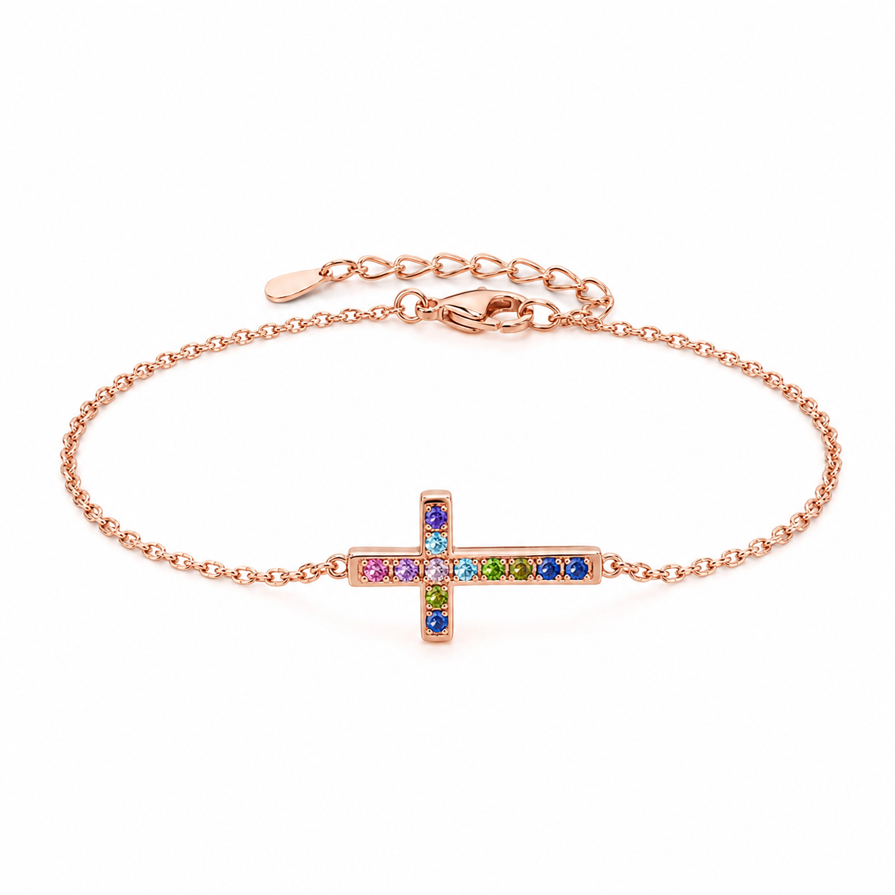 Cross Birthstone Bracelet product detail