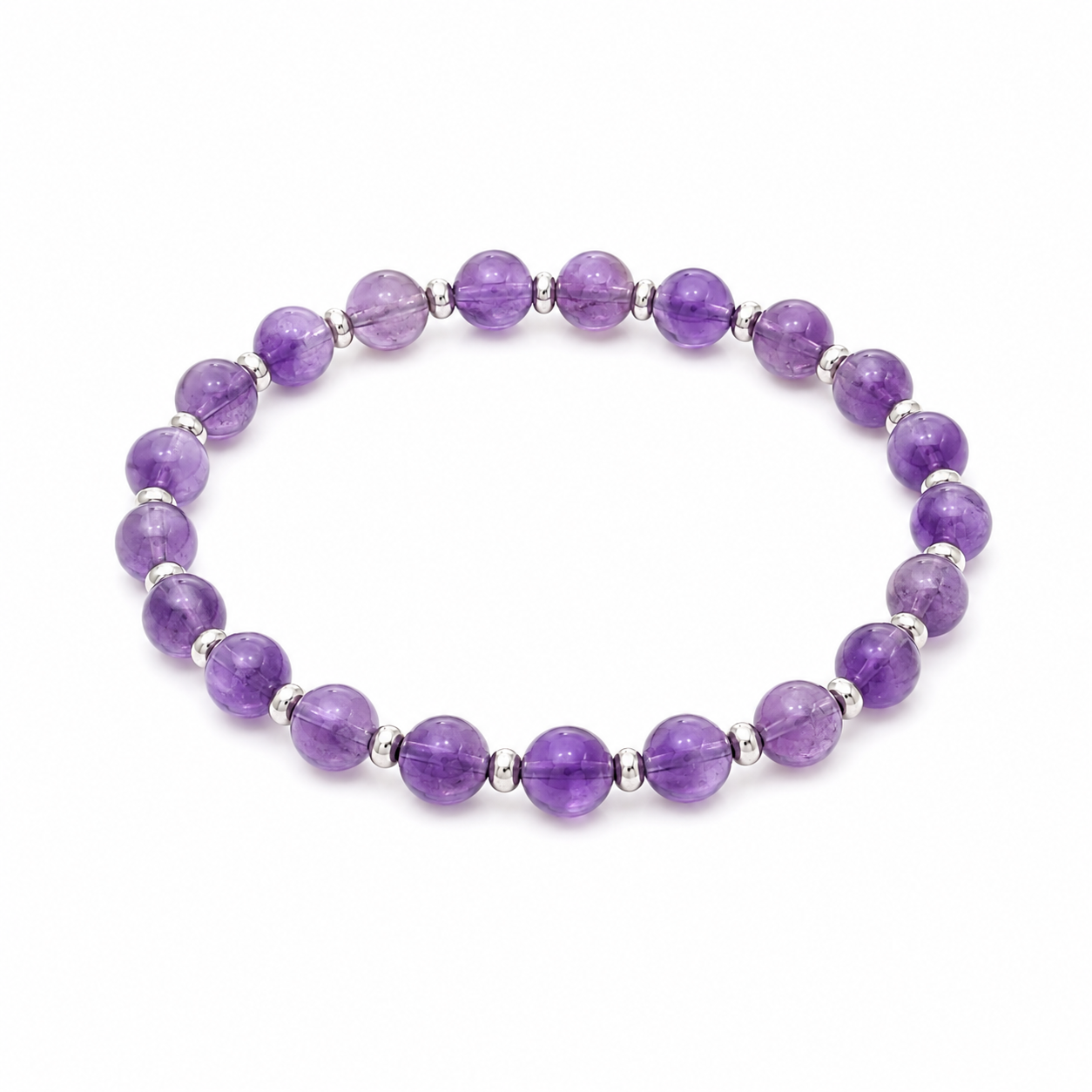 Amethyst Focus Bracelet on a white background