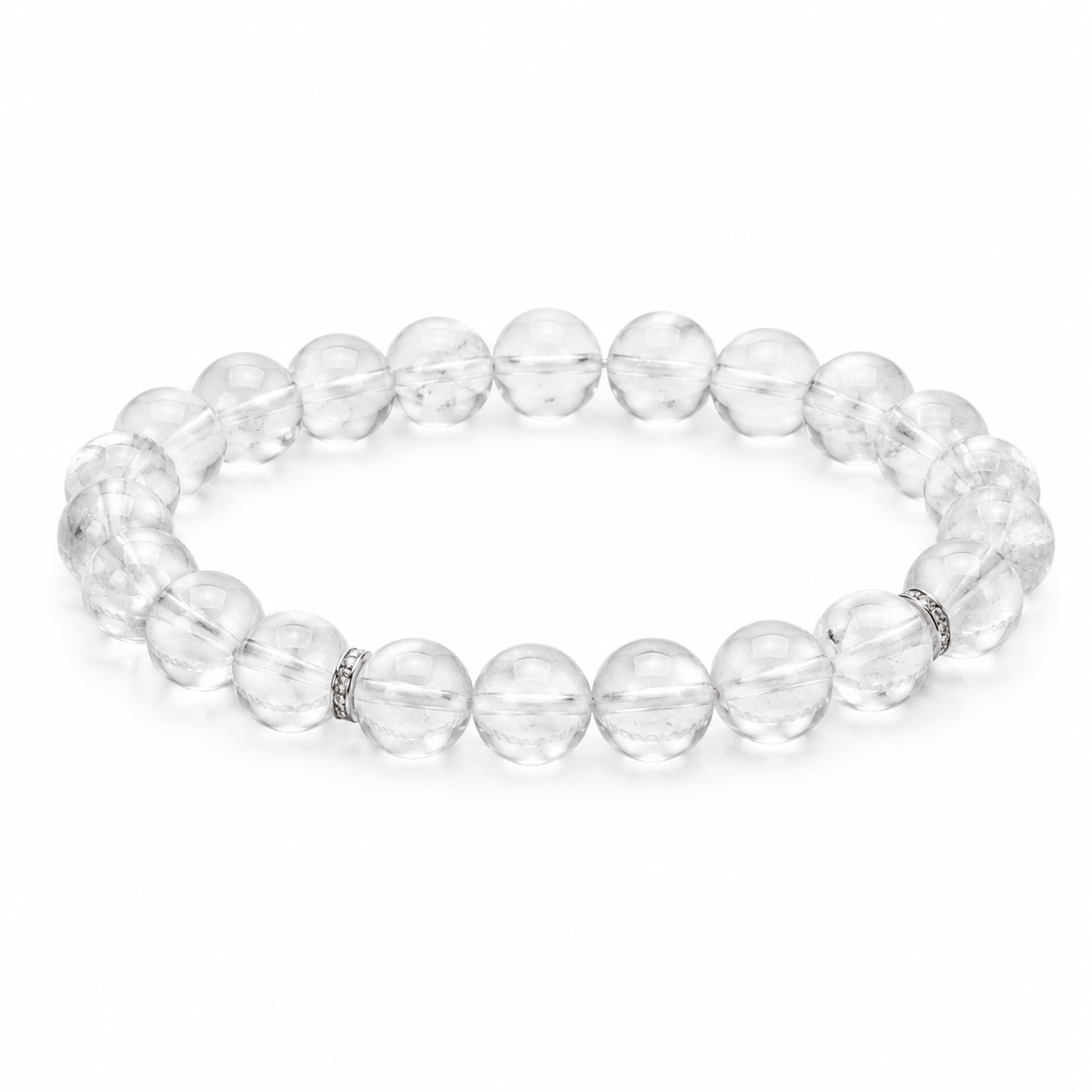 Clear Quartz Clarity Bracelet on a white background
