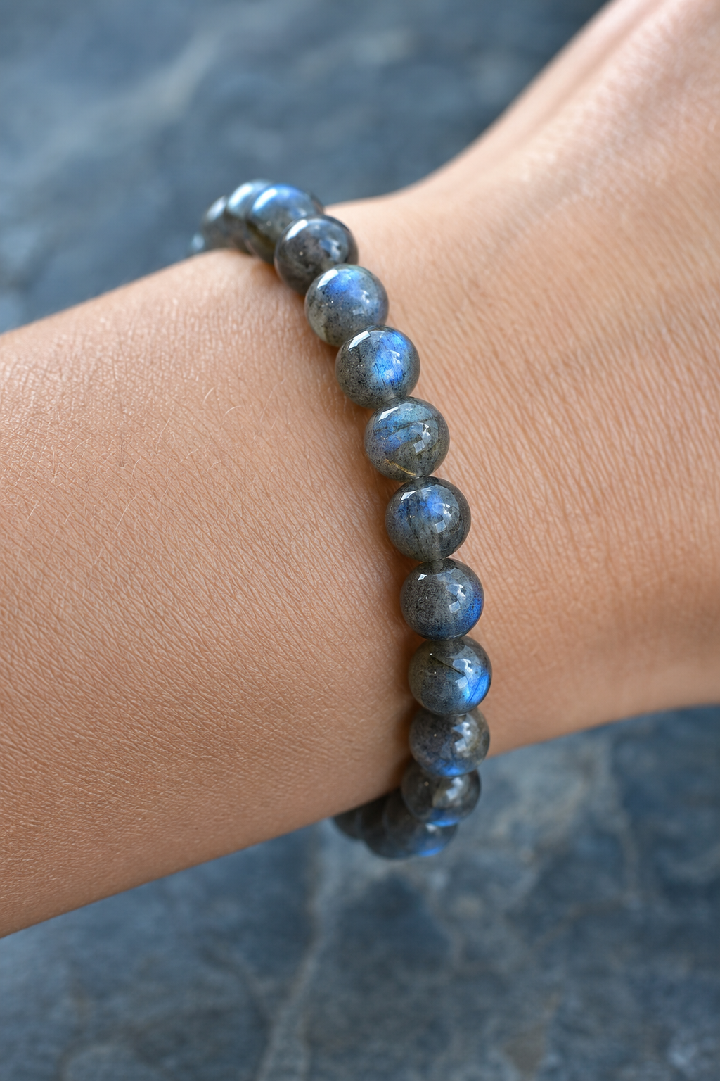 Labradorite Halo Bracelet lifestyle detail
