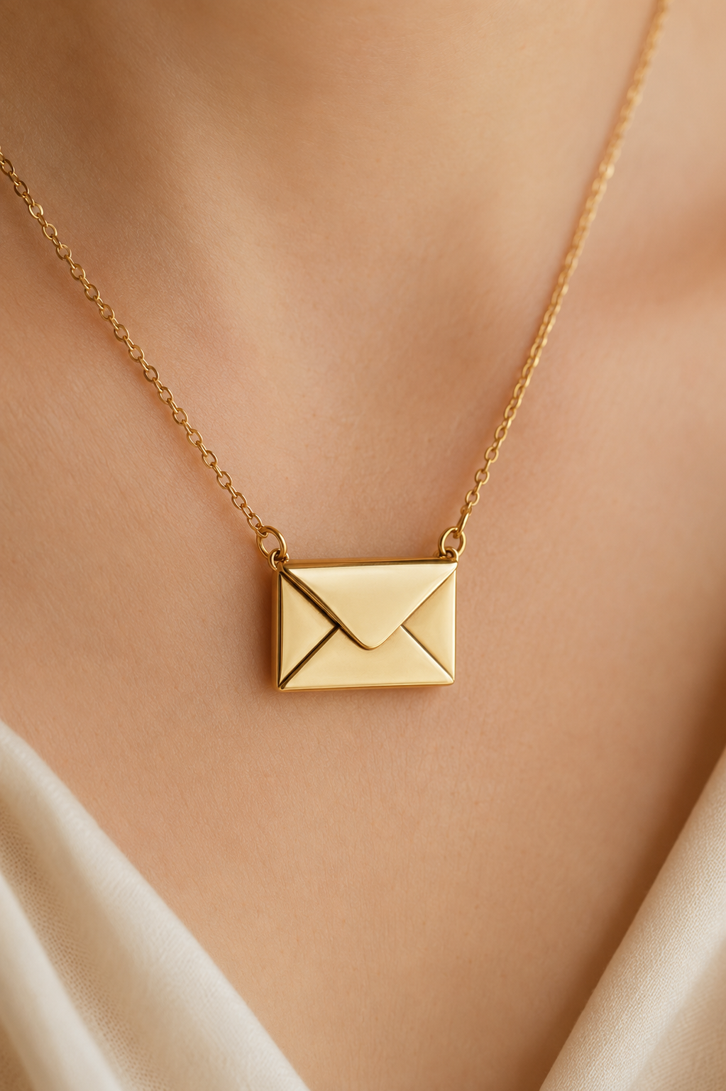 Envelope Necklace lifestyle detail